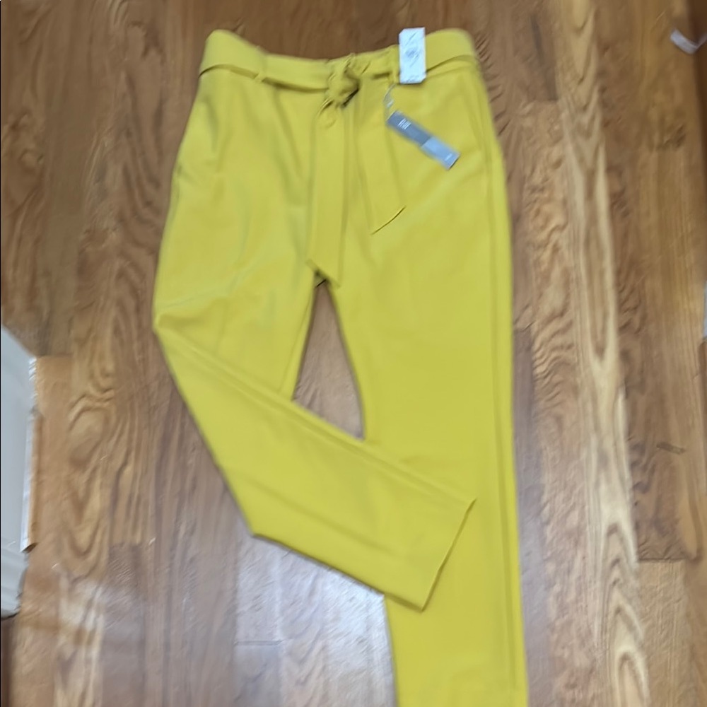 Loft classic Yellow/ gold straight leg Pants